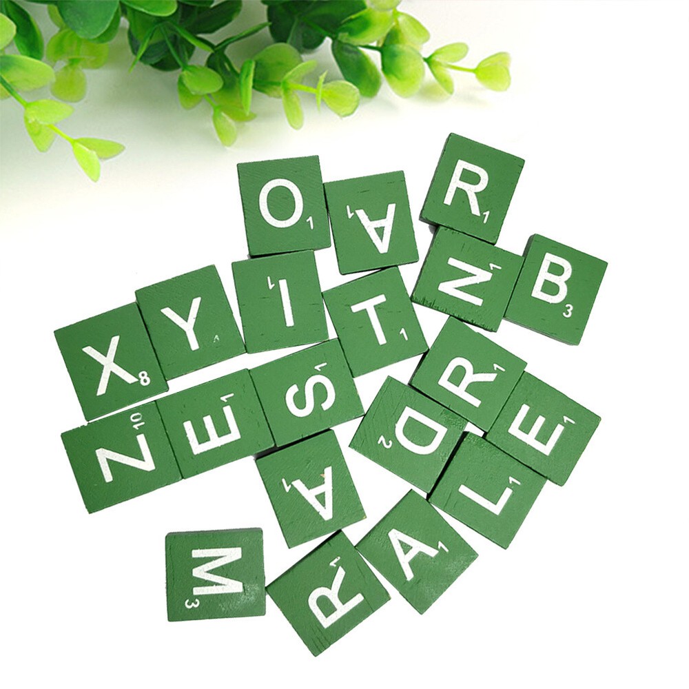 100 PCS Letters Crafts Keychains Bulk with Tassels Toddler Baby