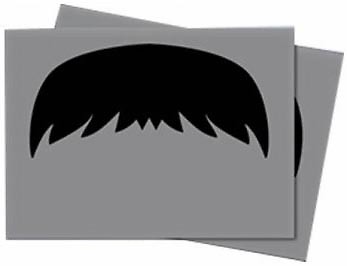 Mustachio Sleeves (50ct) - Grey Ultra Pro GAMING SUPPLY BRAND NEW ABUGames
