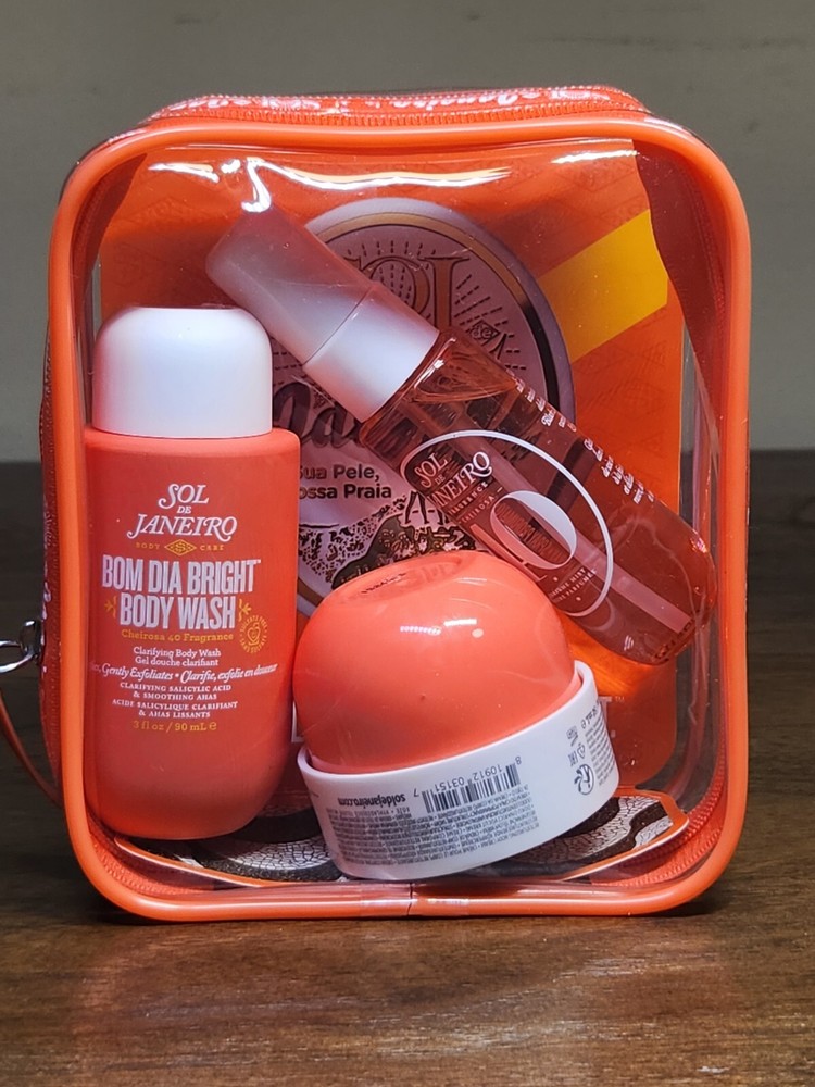 Sol De Janeiro Bom Dia Bright Jet Set Cheirosa 40 Cream, Spray Shower Gel H5