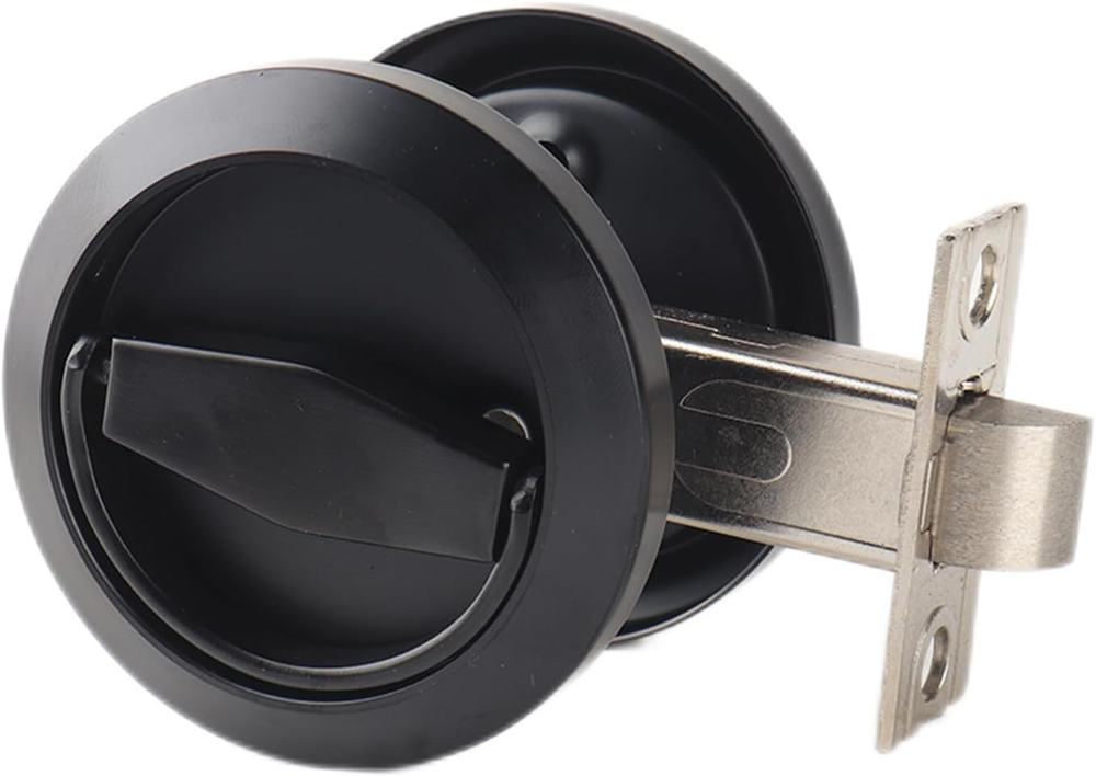 304 Black Stainless Steel Recessed Door Lock Cup for Hidden Installation