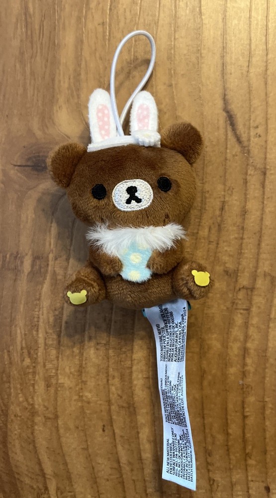 Round1 Exclusive San-X Rilakkuma Easter Bunny Mini Hang Plush Kawaii Super Cute