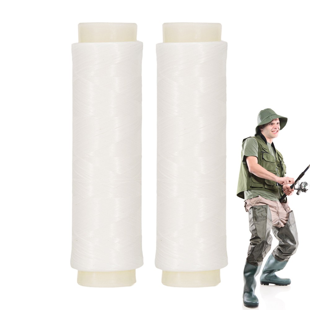 2PCS Nylon Elastic High Tensile Fishing Baits Thread Spool Clear Fishing String