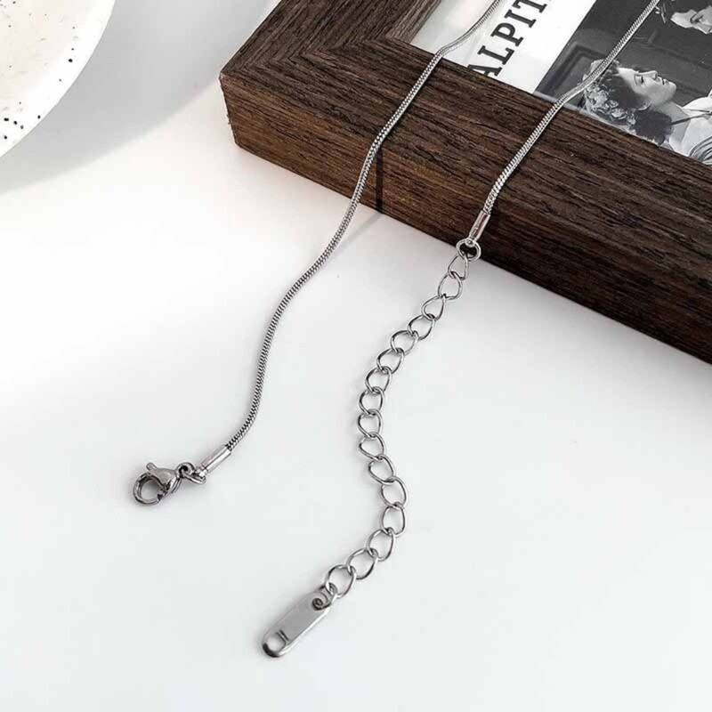 Y2K Jewelry Stainless Steel Bead Pendant Fashion Necklace for Women