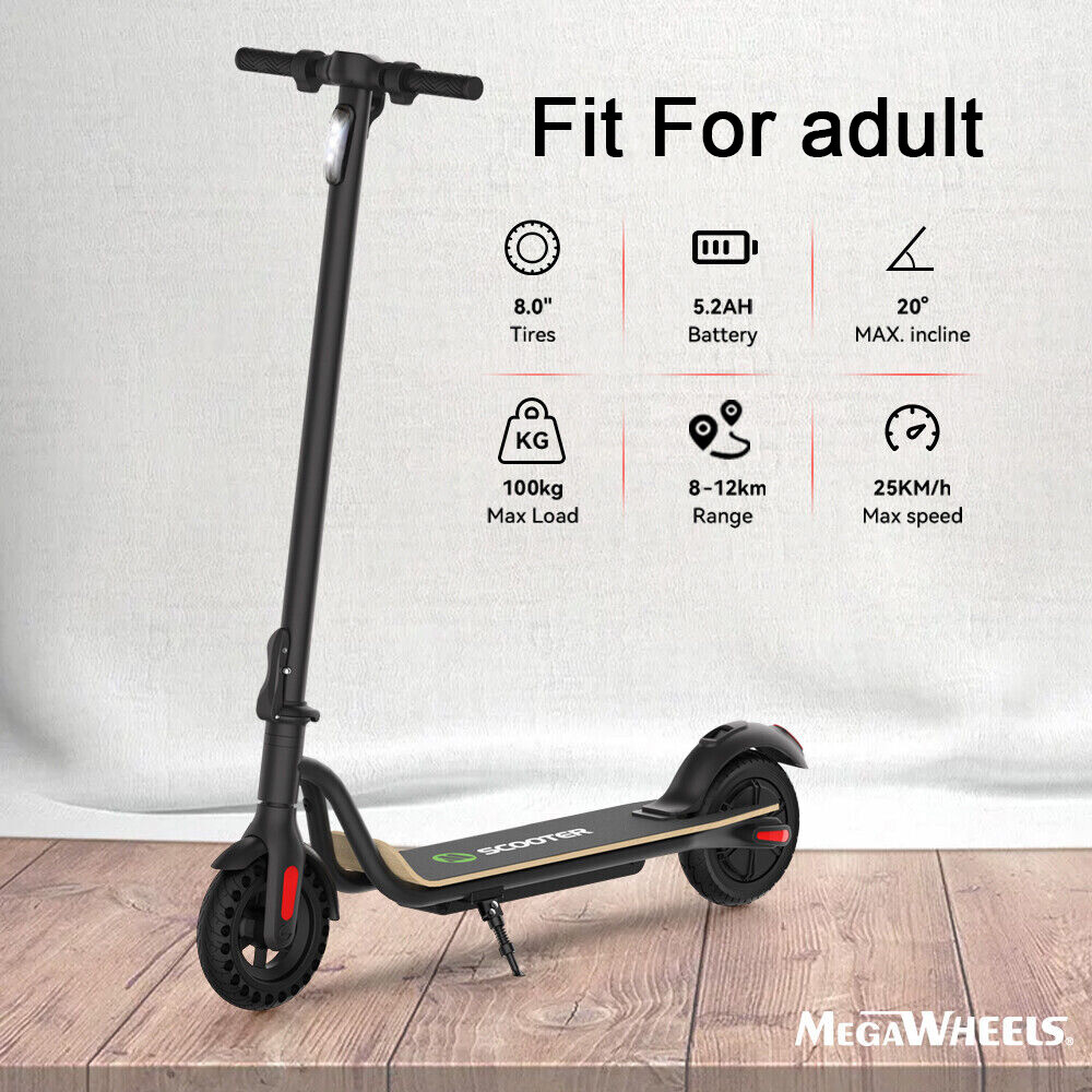 Megawheels Foldable Electric Scooter for Adults and Kids Commuting