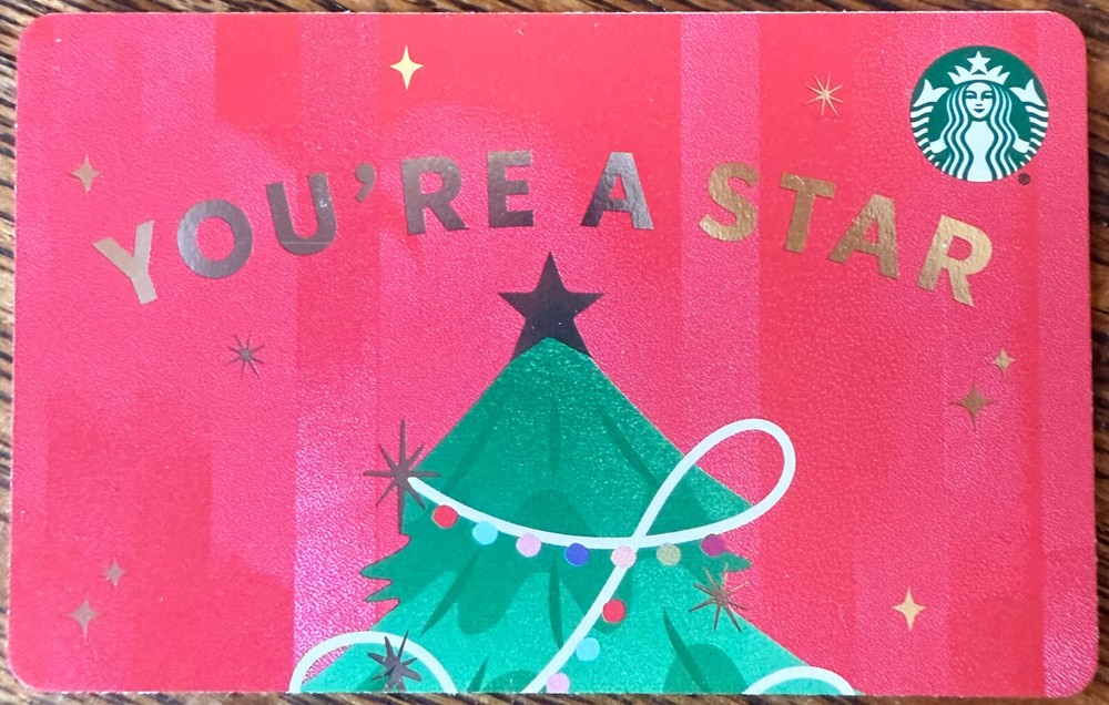 STARBUCKS GIFT CARD CHRISTMAS 2024 