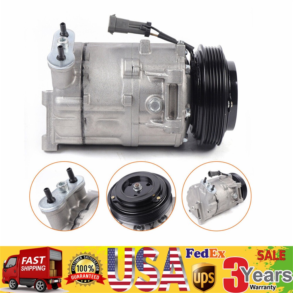 Fit 2005 2006 2007 Saturn Ion 4-Door 2.2L 2.4L AC A/C Compressor+Clutch CO 8702C