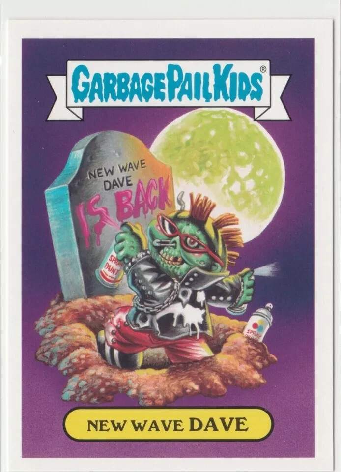 New Wave Dave #5a Garbage Pail Kids GPK 2017 Adam-geddon Card Rare Collectible