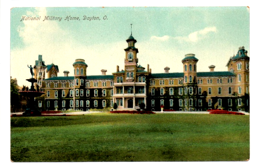 Vintage Postcard National Military Home in Dayton Ohio