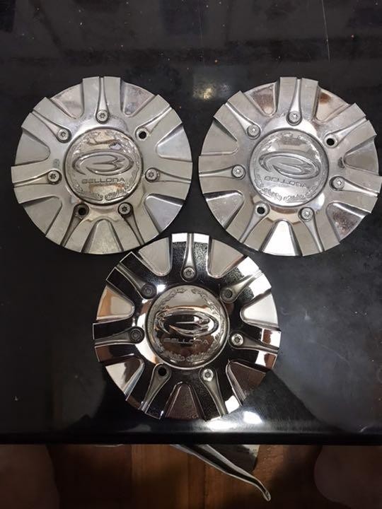 Verona Wheel Center Caps Set of 3 for Alloy Wheels Replacement