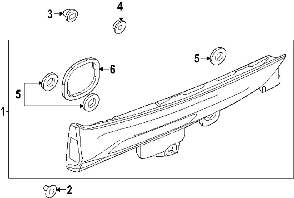 Genuine Mazda Backup Lamp KMV7-51-3F0A - OEM Replacement Tail Light