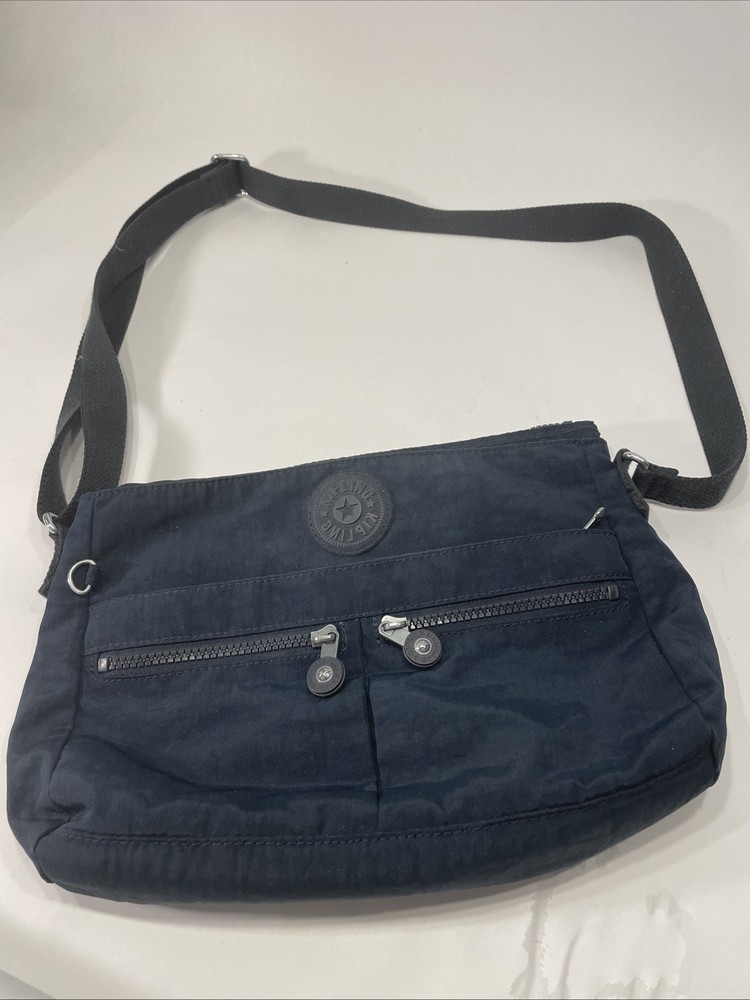Kipling Women's Crossbody Bag Nylon Purse Dark Blue