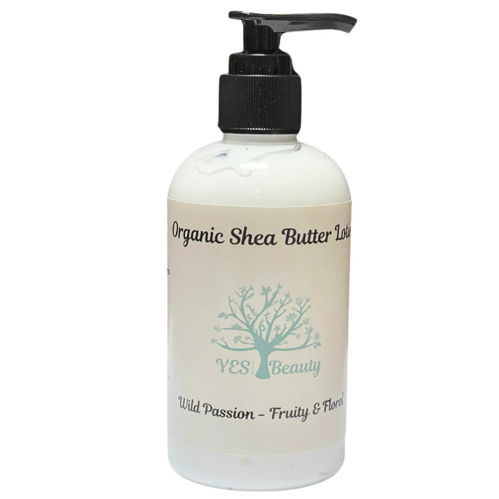 Handmade Body Lotion Organic Shea Butter & Coconut Oil - Wild Passion - 8 oz