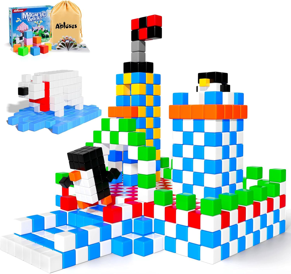Magnetic Blocks, Magnet Building Toys for Toddlers, Preschool Sensory Autism STE