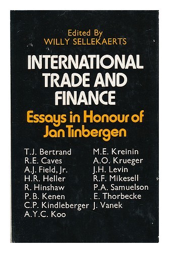 SELLEKAERTS, WILLY (ED International Trade and Finance ; Essays in Honour of