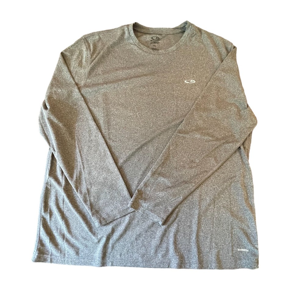 Champion C9 Men's Duo Dry Gray Long Sleeve Athletic Training T-Shirt XXL