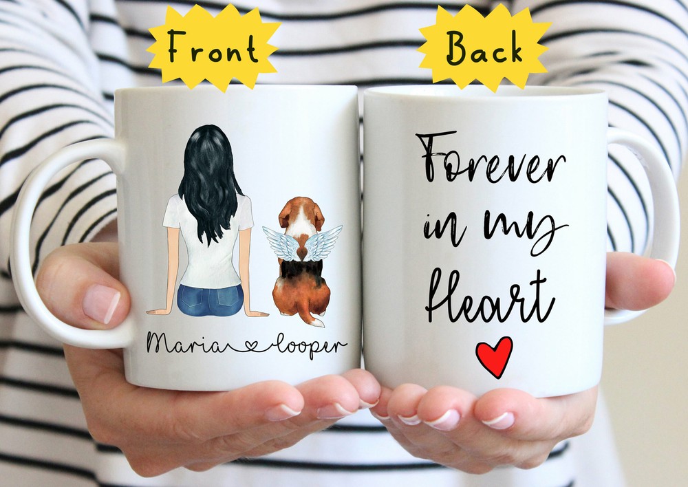 Personalized Dog Mom Mug Custom Dog Memorial Mug Dog Loss Gift Dog Mom Coffee