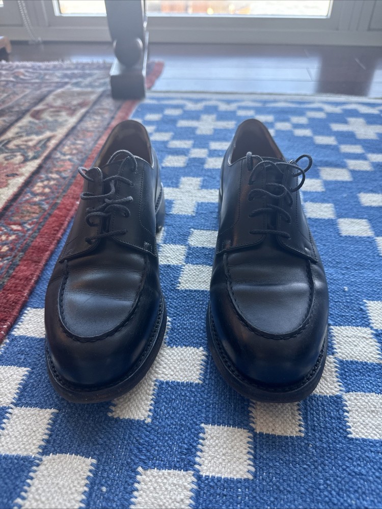J.M. Weston Golf Derby Black Box Calf, Size 9.5 C