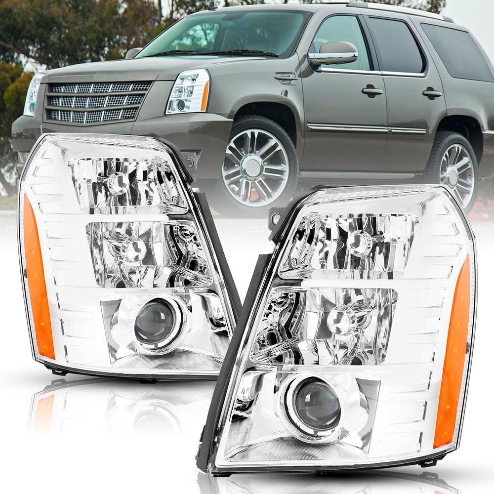 HID Projector Headlights For 2007-2014 Cadillac Escalade Headlamp Lights