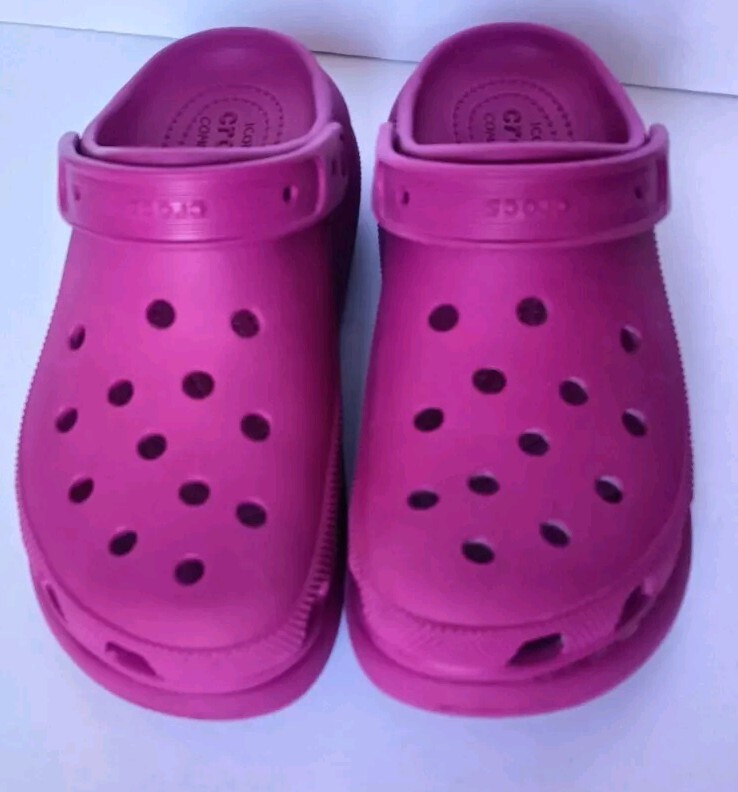 Crocs Platform Crush Iconic Comfort Clog Shoes Size 8 Men's 10 Women Pink