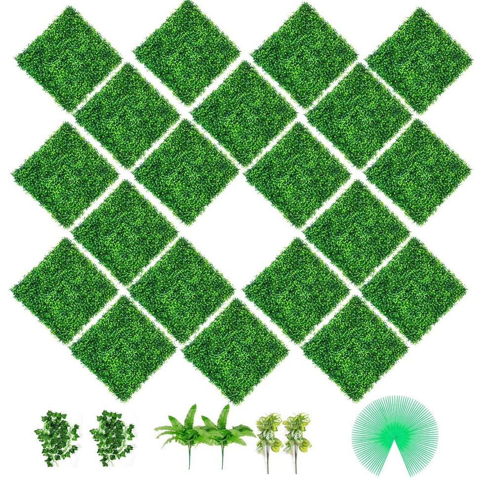 Artificial Boxwood Panels 20PCS 20
