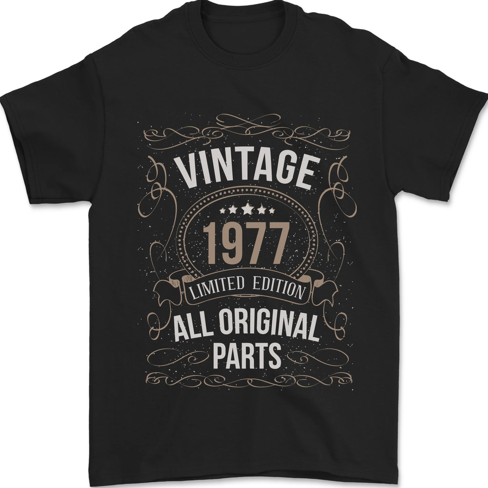 48th Birthday Limited Edition 1977 Mens T-Shirt 100% Cotton