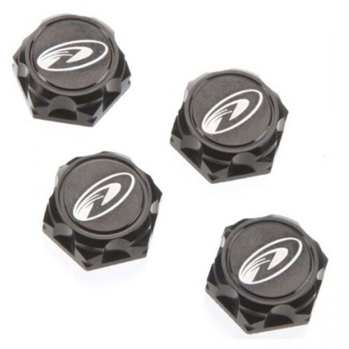 DuraTrax 1:8 Scale M12x1.25 4pc Serrated Wheel Nuts Set (Black) DTXC3594