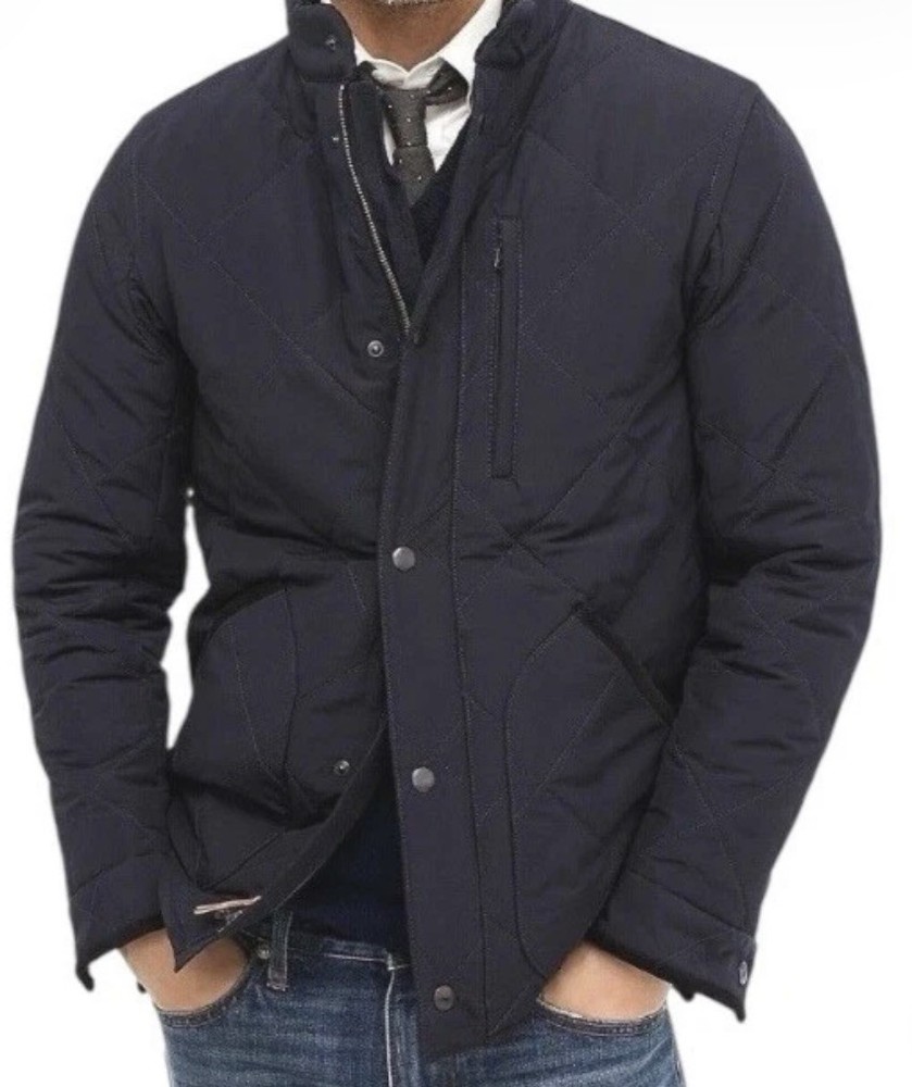 NEW J.Crew Sussex Quilted Jacket with Primaloft Mens Medium Navy XL