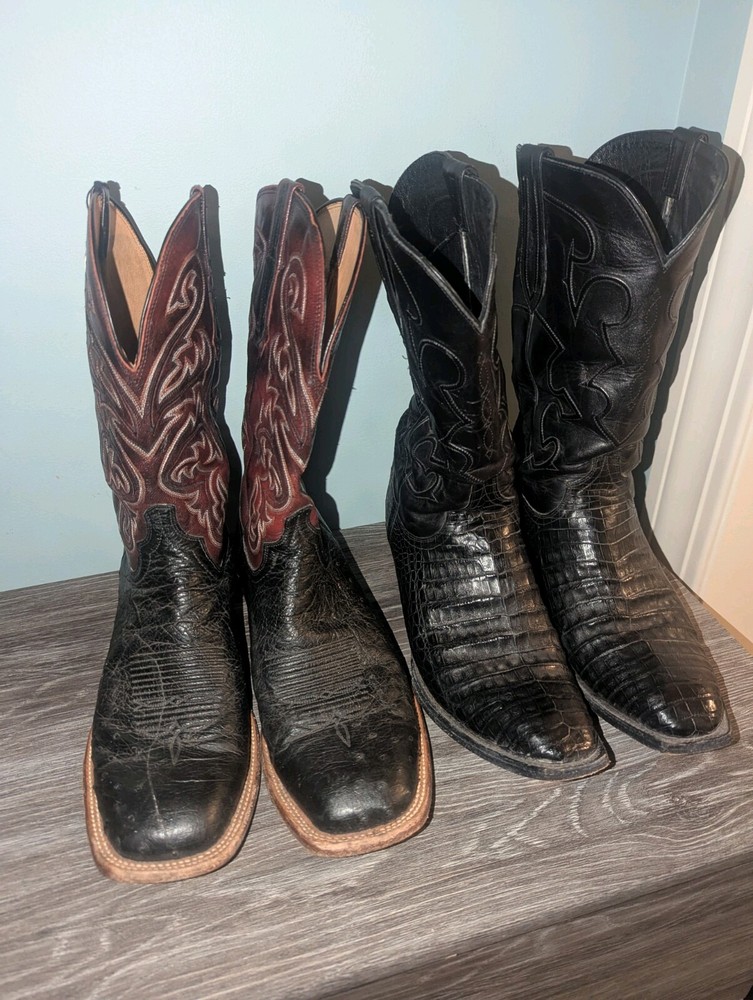Lucchese Handcrafted Leather Cowboy Boots for Men & Women