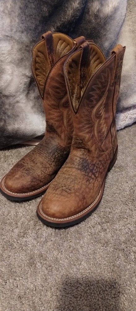 Laredo Men's Genuine Leather Cowboy Boots Size 9.5