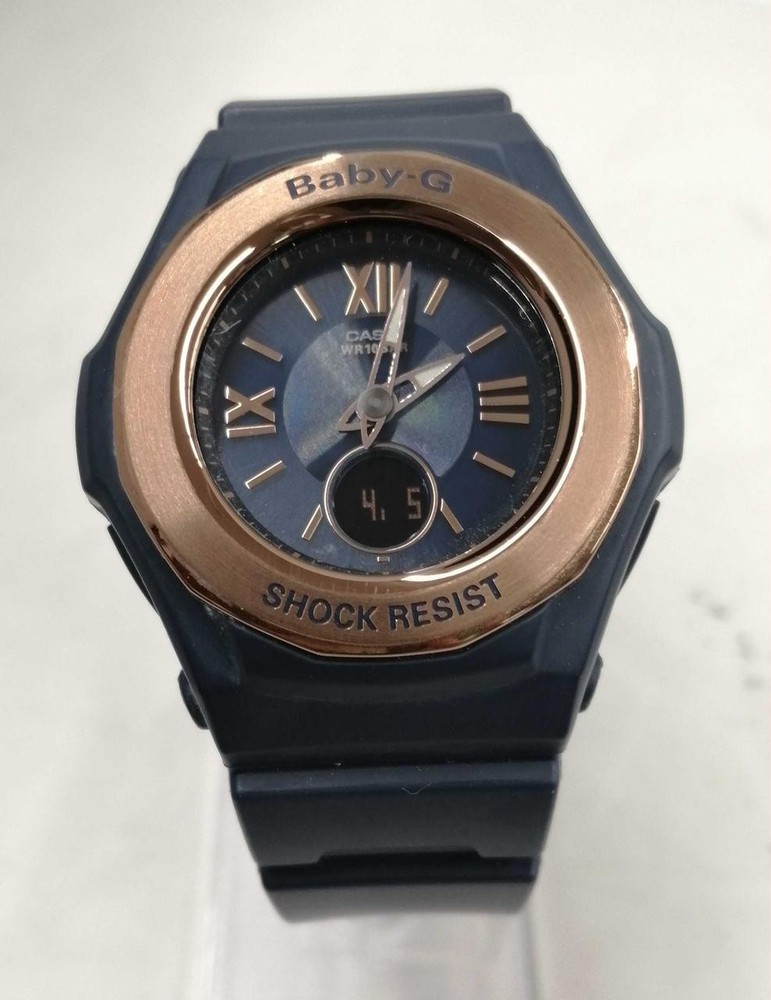 Casio BGA-1050NR Solar-Powered Radio Watch with Atomic Timekeeping