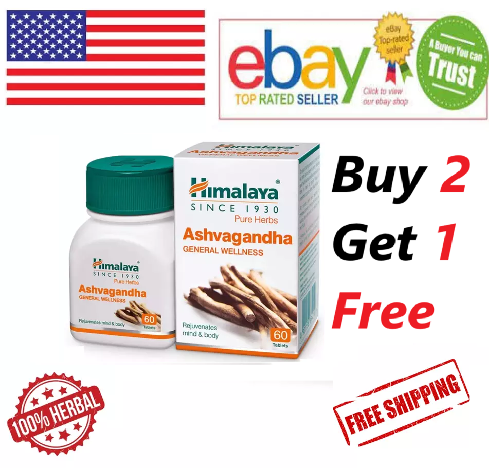 Himalaya Ashvagandha For Energy Strength & Immunity 60 Tabs (FREE SHIP)