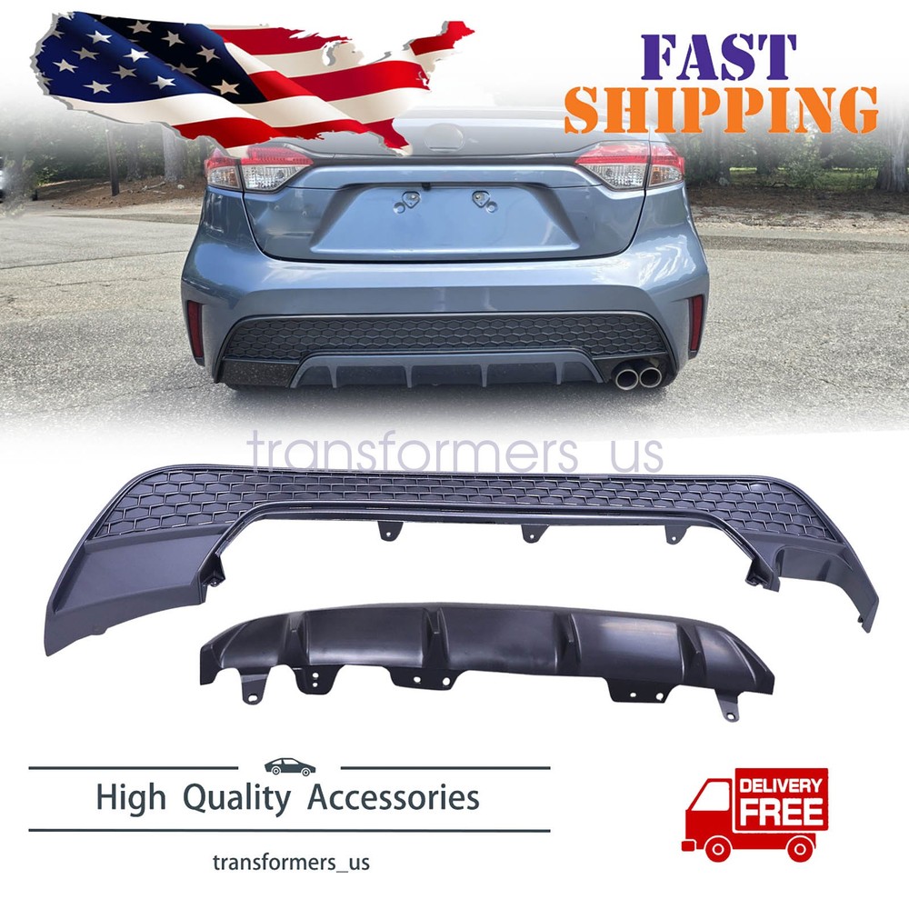 Fit For 2020-2022 Toyota Corolla SE/XSE Honeycomb Rear Bumper Valance Cover