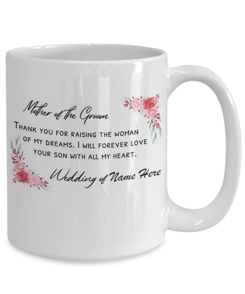 Mom Gifts Coffee Mug Mother Of The Groom Personalized Wedding Gift Idea For