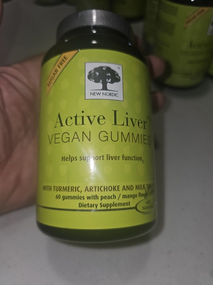 Active Liver Vegan Gummies, Peach and Mango, 60 Gummies