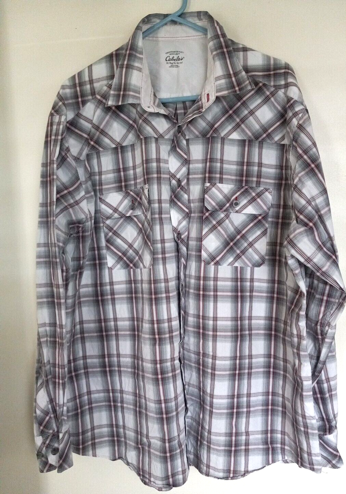 Cabela’s Outdoor Gear Men’s XL Button Up  Plaid Shirt