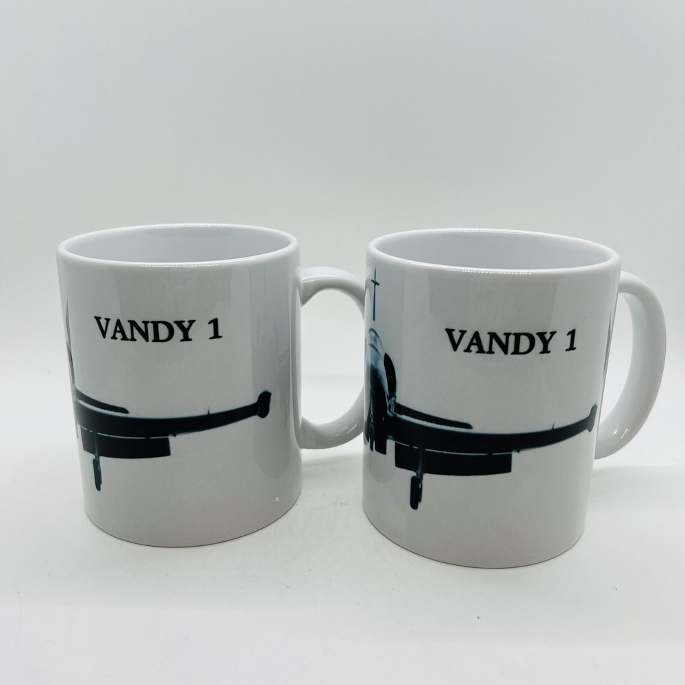 TOMCAT Vandy 1 F-14 Fighter Plane United States Navy - Set Of 2 - Mugs NEW