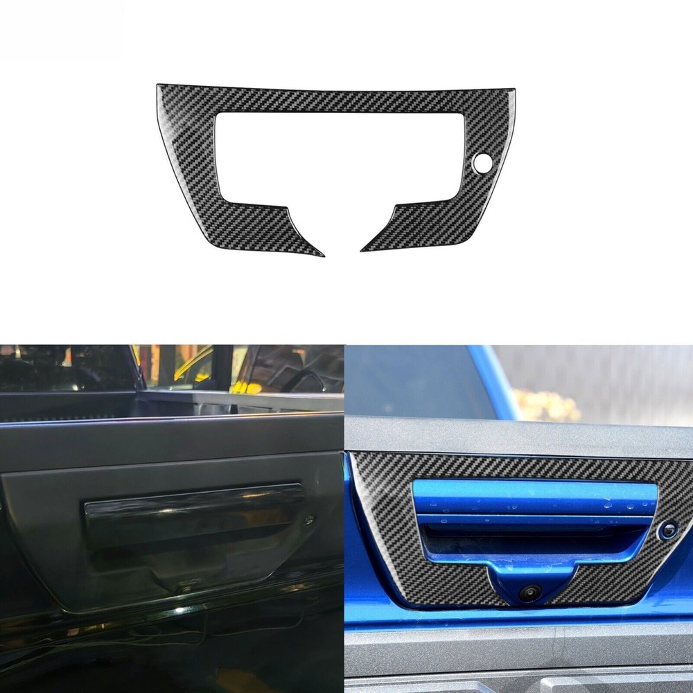 Carbon Fiber Interior Rear Trunk Switch Panel Cover For Ford F150 F-150 2015-20