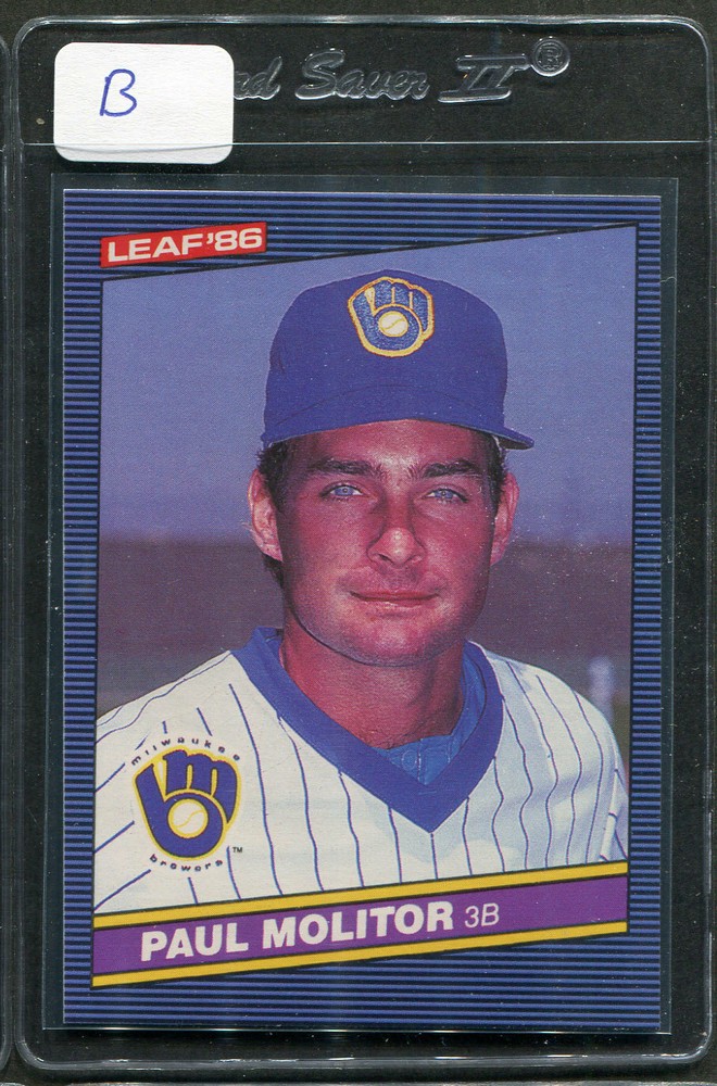 1986 Leaf Paul Molitor #70 Brewers Mint (B)