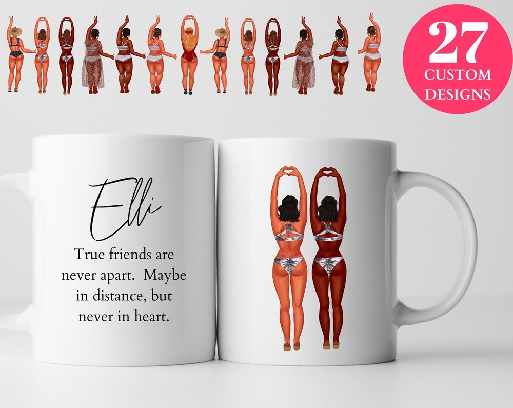 Custom Best Friends Print Mug Personalised Name Mug With Best Friends Quote Best