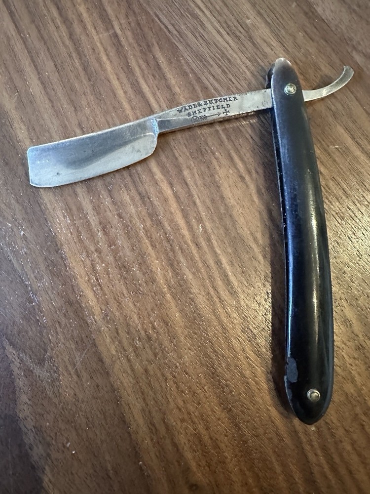 Wade Butcher Antique Small Straight Razor Sheffield