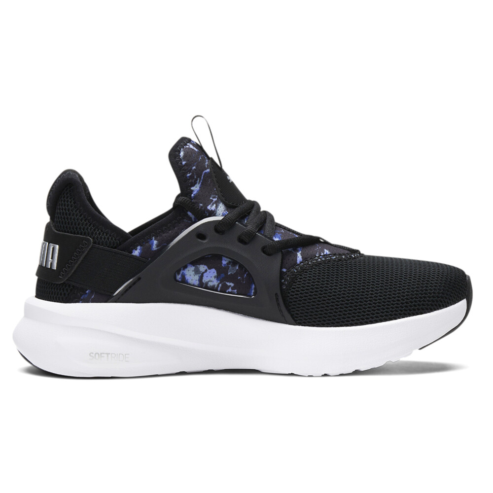 Puma Softride Enzo Evo Abstract Black Womens Lace-Up Casual Sneakers 3783