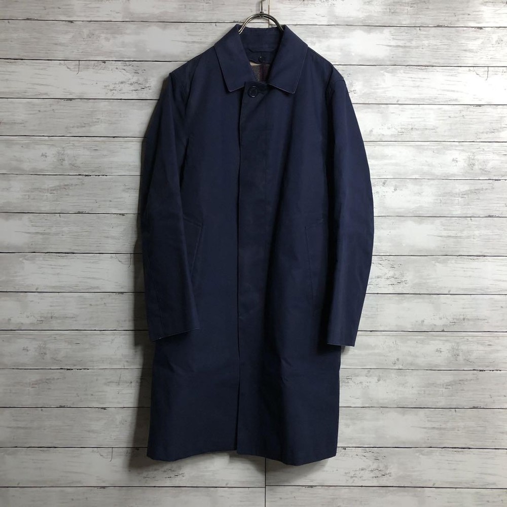 Mackintosh Philosophy Coat Asian fit S 36 US size XS Authentic Navy Cotton Used