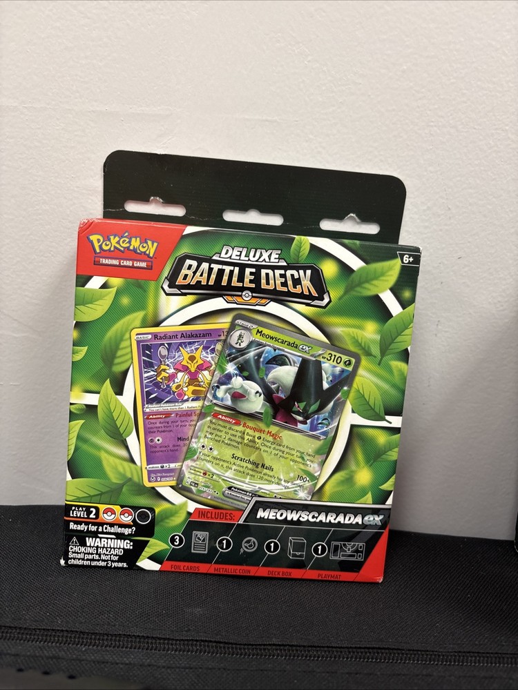 MEOWSCARADA EX Deluxe Deck Box - Pokemon TCG - Factory Sealed!