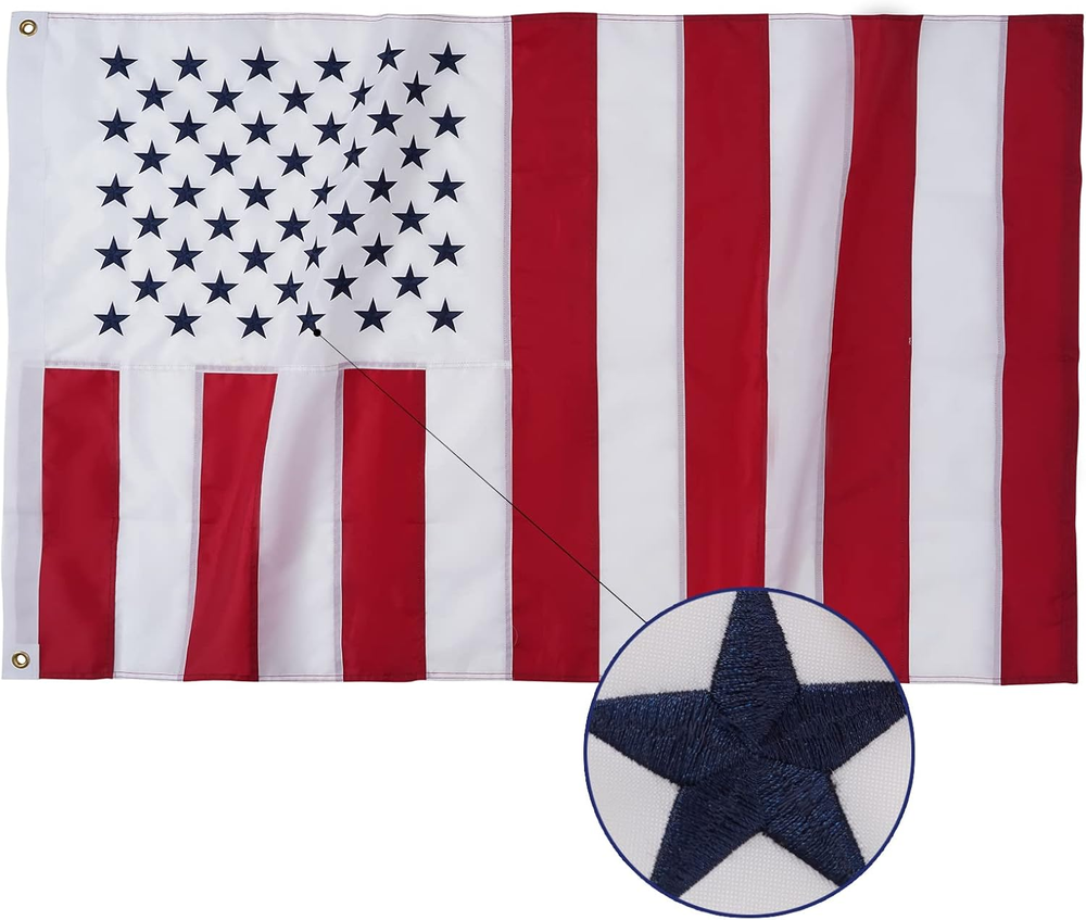 AZCOVER Civil Peace Flag 3X5 Ft - Us Peace Flags for Outdoors with Embroidered S