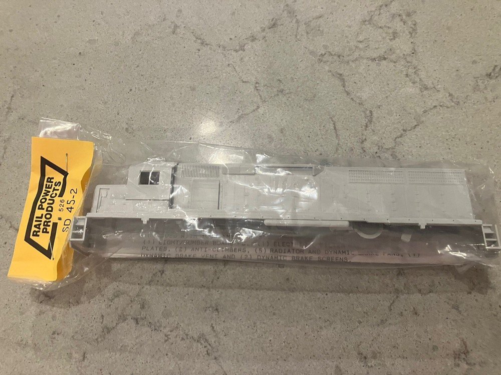 HO Scale Rail Power Products EMD SD45-2 Diesel Shell NOS