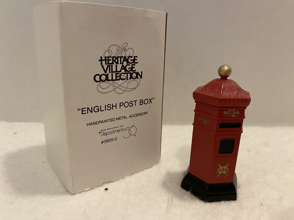 Department 56 Heritage Village English Post Box 5805-0 Retired 1993 Collectible