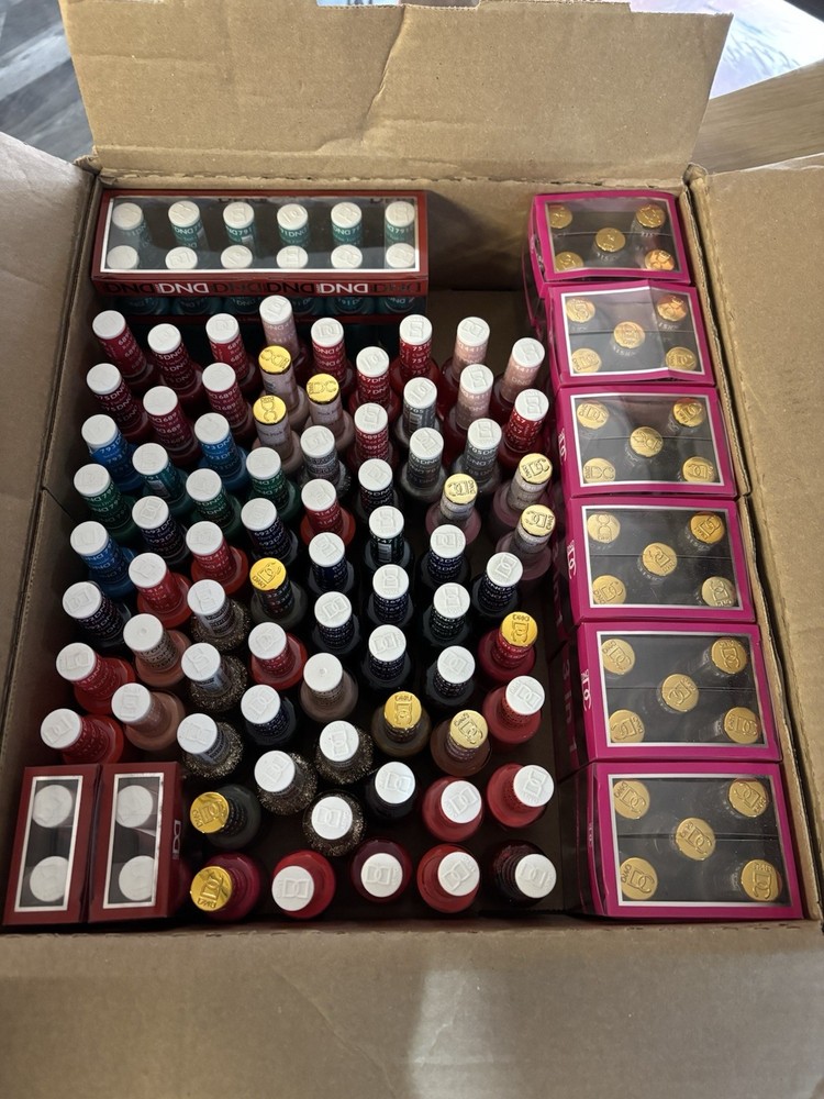 121 x Job Lot Bundle Clearance Daisy DND Nail Polish Mixed Colours