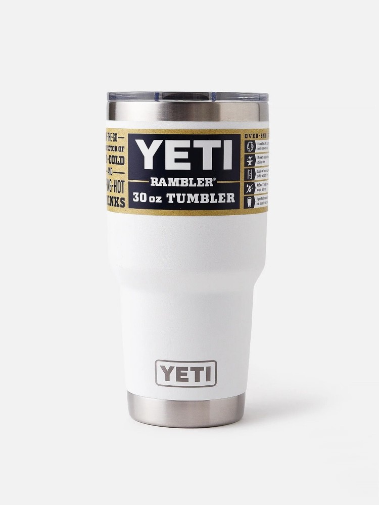 Yeti 30 oz Stainless Steel Rambler Tumbler in White