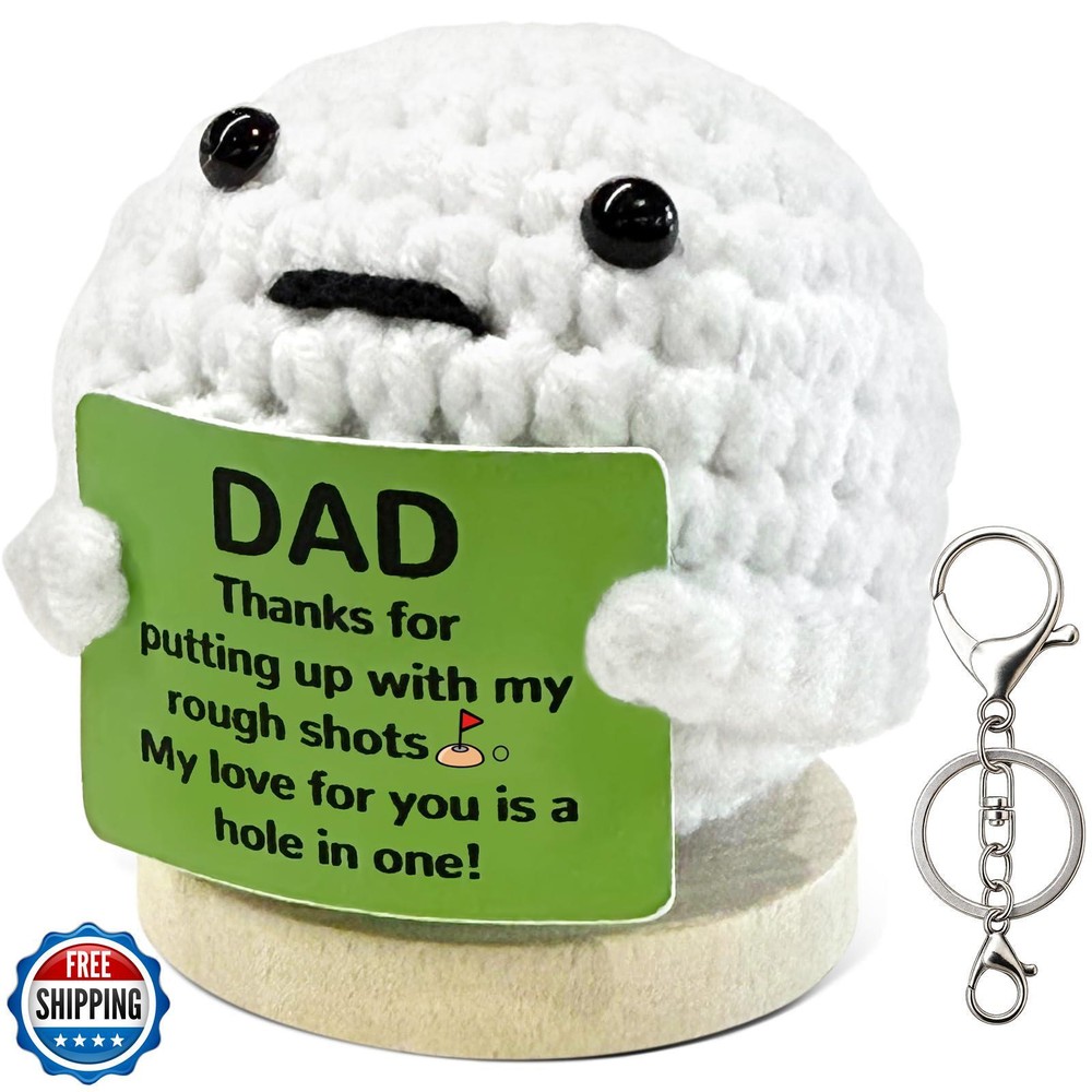 Handmade Crochet Golf Doll for Dad - Funny Father's Day Gift Idea-image