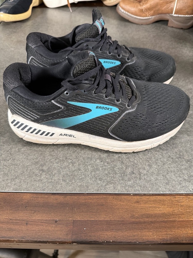 Brooks Ariel 20 Women’s Running Shoes Black Blue Supportive Athletic Sneakers